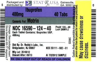 Ibuprofen 400mg 124 Label Image (Ibuprofen 400mg 124)